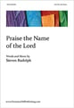 Praise the Name of the Lord SATB choral sheet music cover